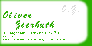 oliver zierhuth business card